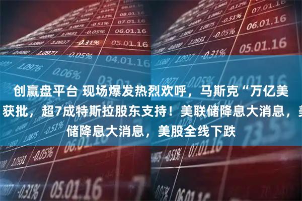 创赢盘平台 现场爆发热烈欢呼，马斯克“万亿美元薪酬方案”获批，超7成特斯拉股东支持！美联储降息大消息，美股全线下跌
