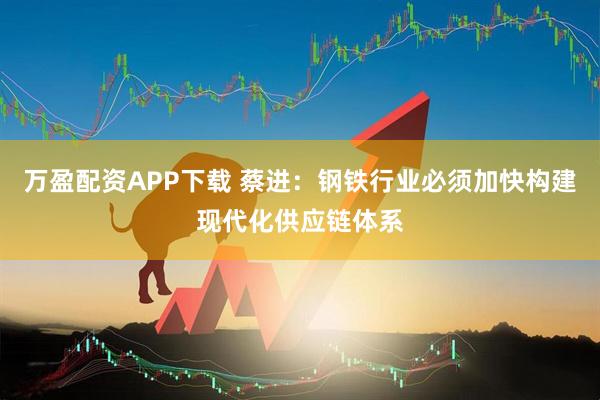 万盈配资APP下载 蔡进：钢铁行业必须加快构建现代化供应链体系