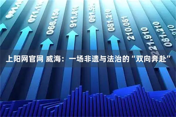 上阳网官网 威海：一场非遗与法治的“双向奔赴”