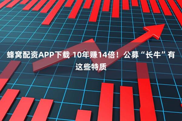 蜂窝配资APP下载 10年赚14倍！公募“长牛”有这些特质